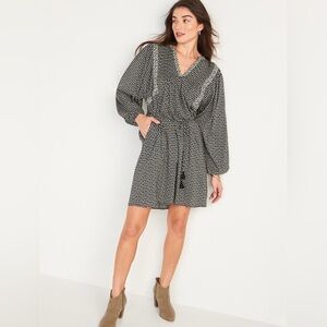 BOHO MINI SWING DRESS-SIZE SMALL